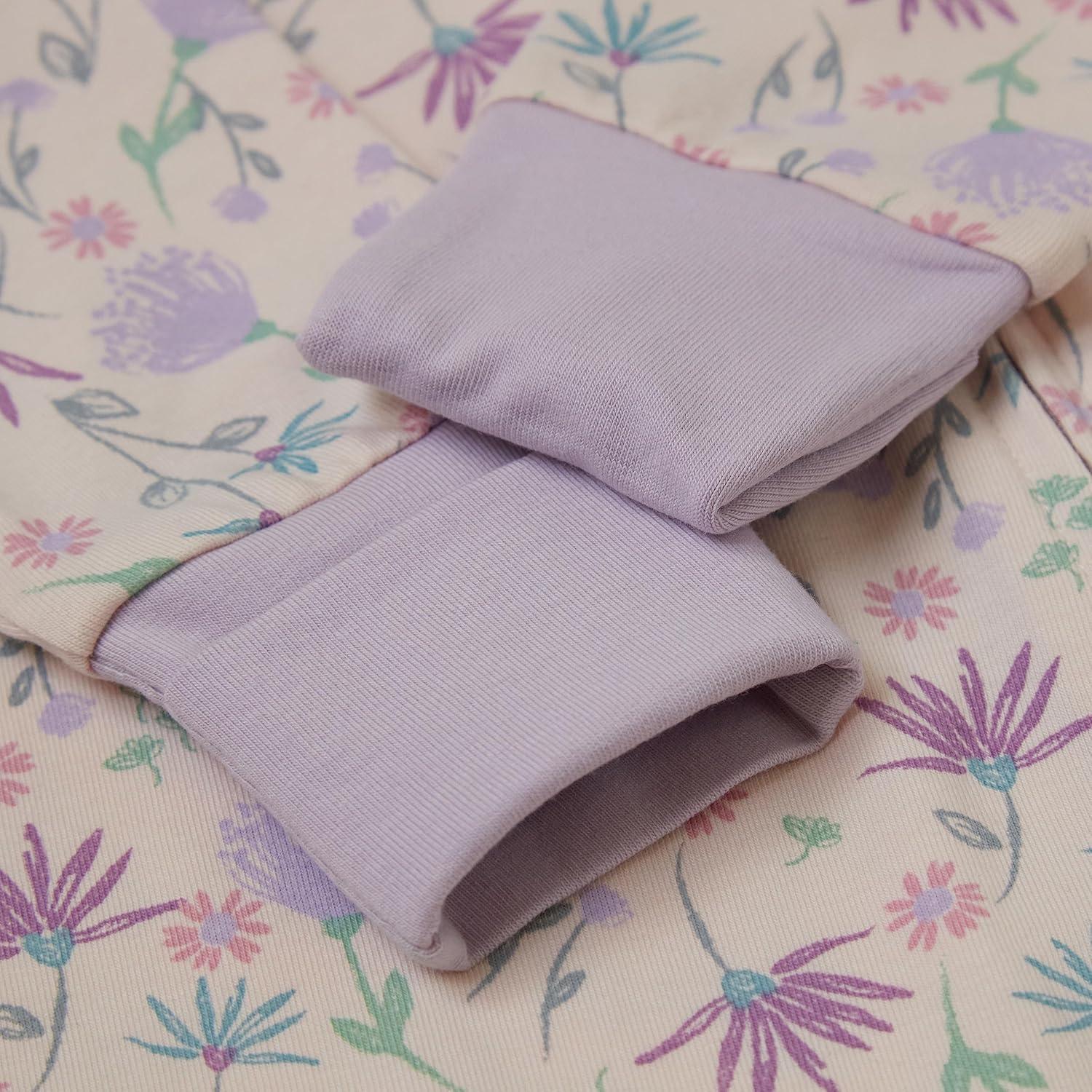 imageHanes Baby Pure Comfort Organic Long Sleeve Footless Sleep N Play Infant Playsuit Boys ampamp GirlsBlush