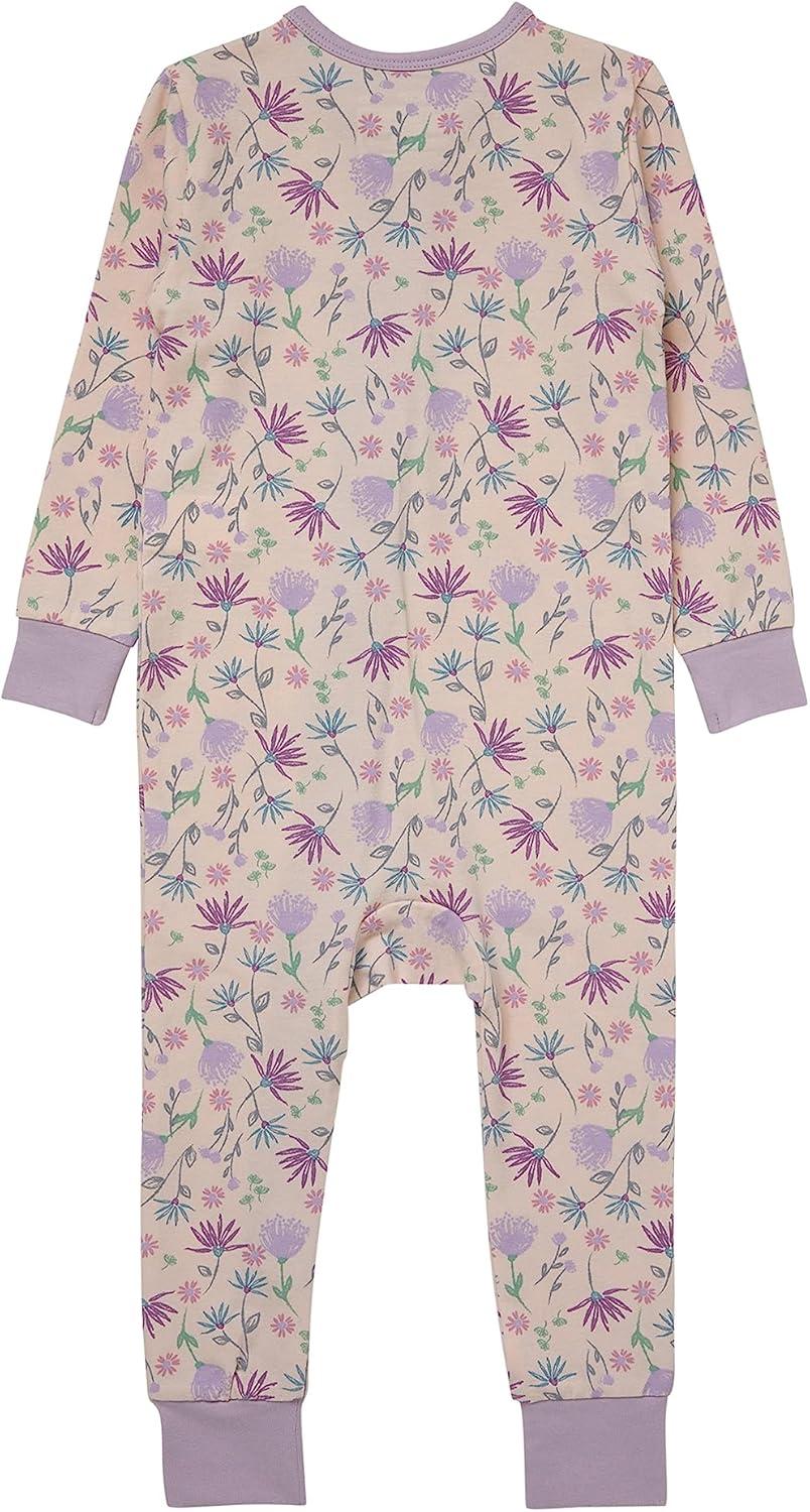 imageHanes Baby Pure Comfort Organic Long Sleeve Footless Sleep N Play Infant Playsuit Boys ampamp GirlsBlush