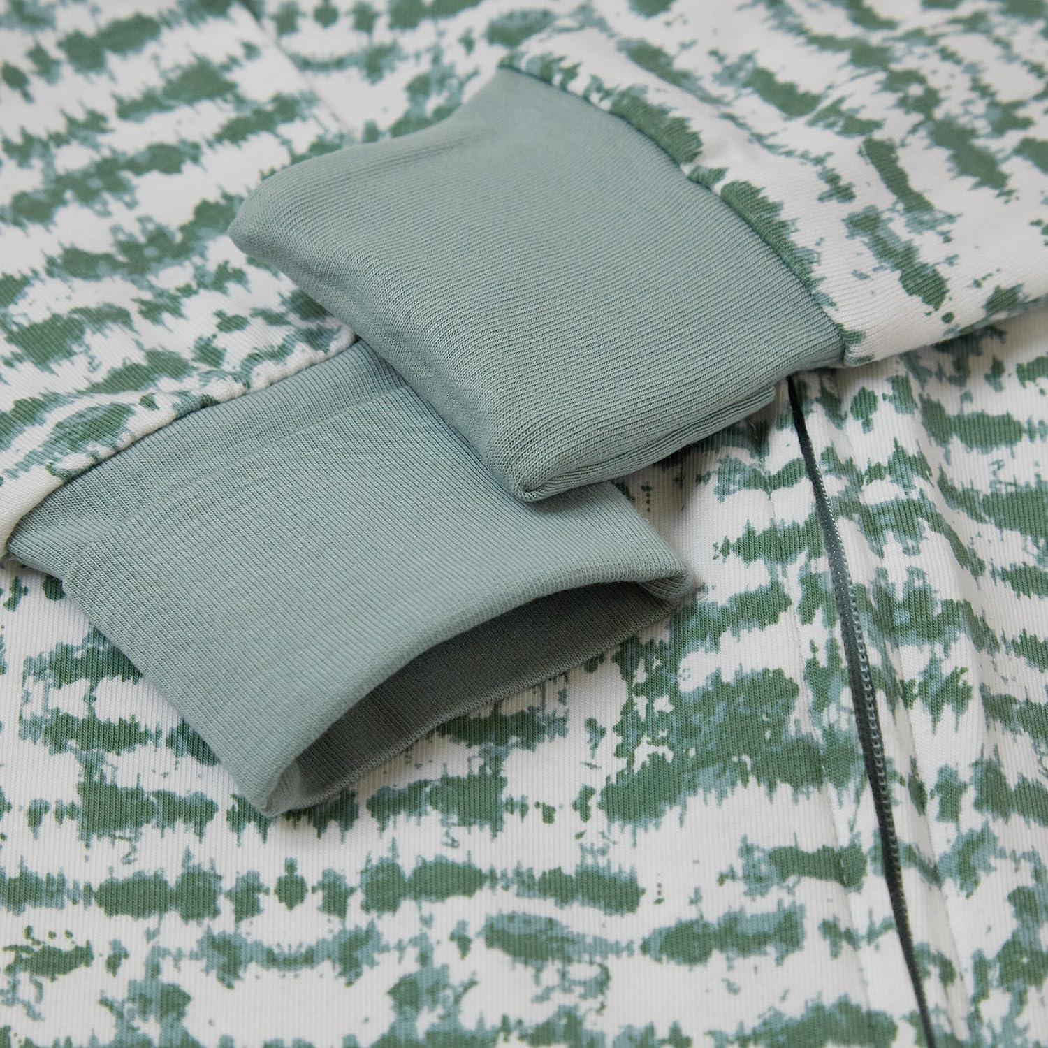 imageHanes Baby Pure Comfort Organic Long Sleeve Footless Sleep N Play Infant Playsuit Boys ampamp GirlsGreen