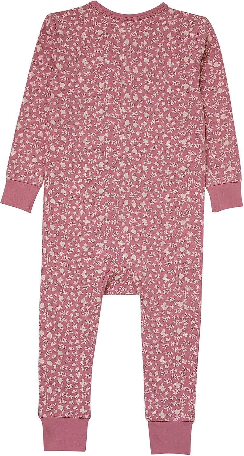 imageHanes Baby Pure Comfort Organic Long Sleeve Footless Sleep N Play Infant Playsuit Boys ampamp GirlsRose