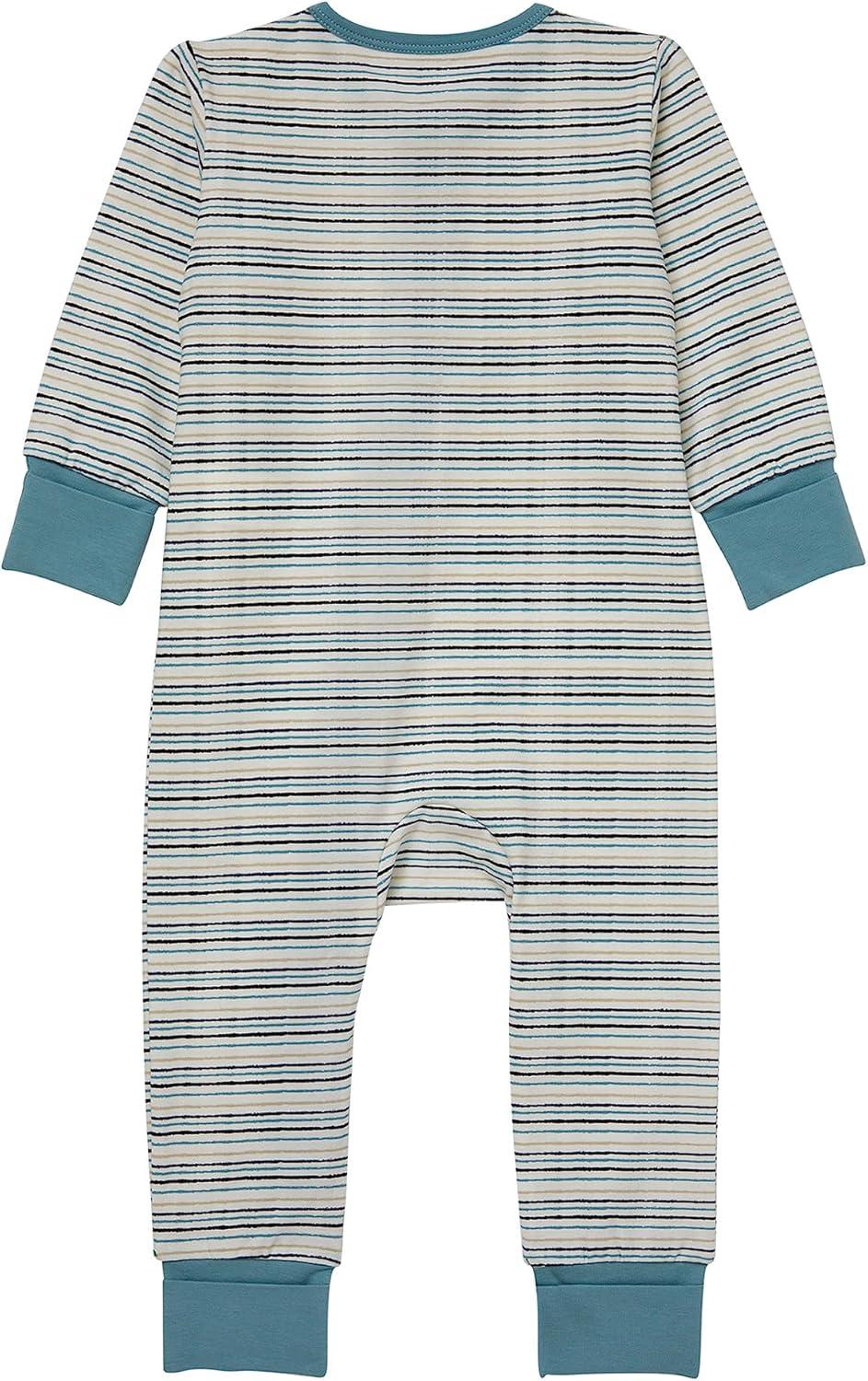imageHanes Baby Pure Comfort Organic Long Sleeve Footless Sleep N Play Infant Playsuit Boys ampamp GirlsWhite