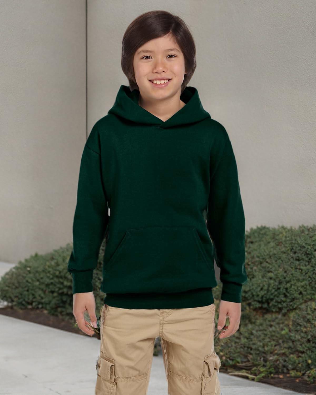 imageHanes Boys EcoSmart Fleece Hoodie Hooded Sweatshirt for Boys Pullover SweatshirtDeep Forest