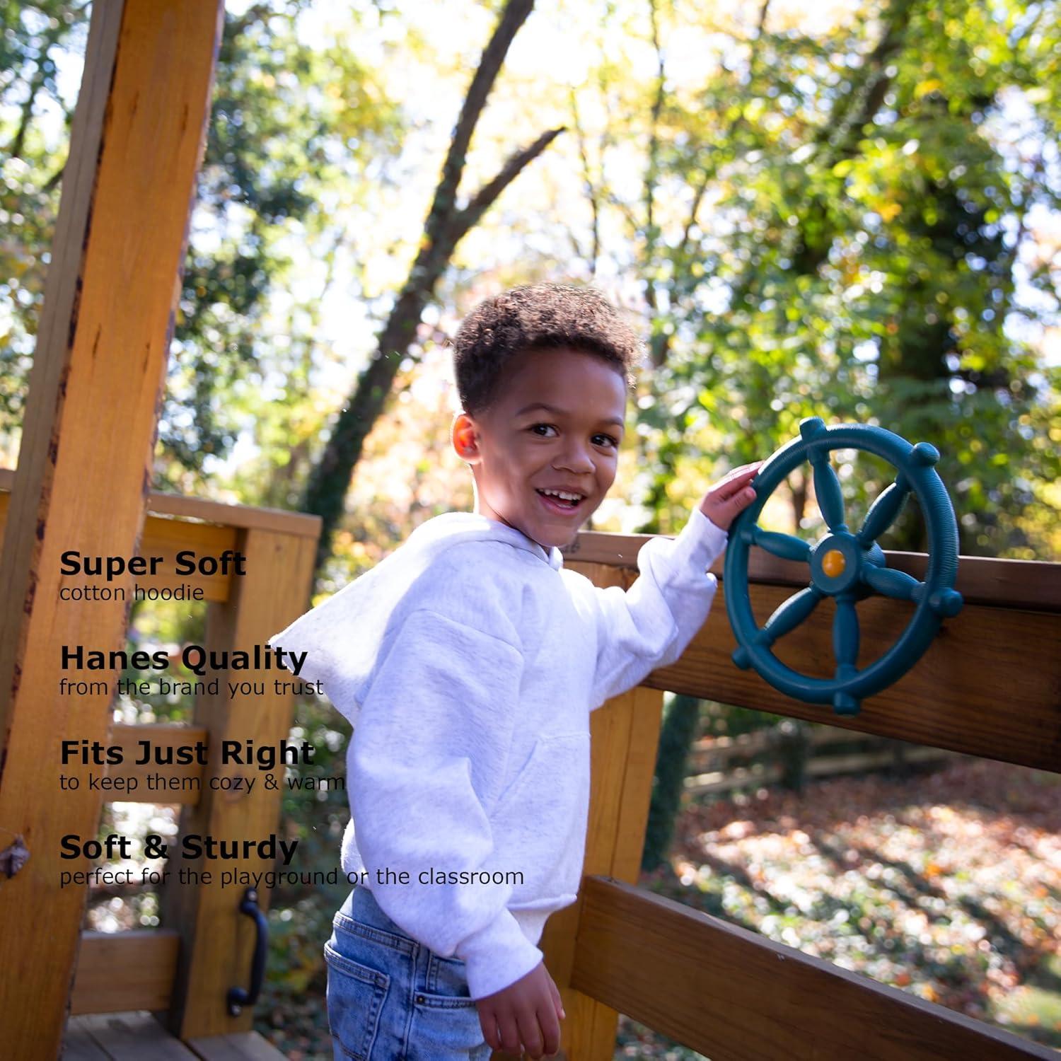 imageHanes Boys EcoSmart Fleece Hoodie Hooded Sweatshirt for Boys Pullover SweatshirtDeep Forest