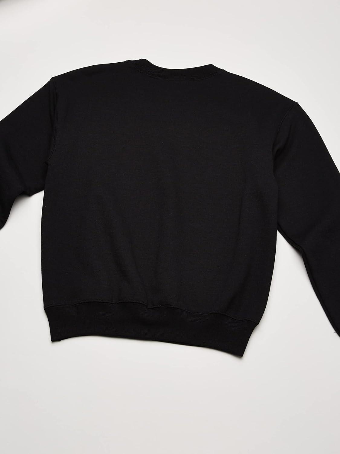 imageHanes Boys EcoSmart Sweatshirt Cotton Crewneck Pullover Kids Fleece SweatshirtBlack