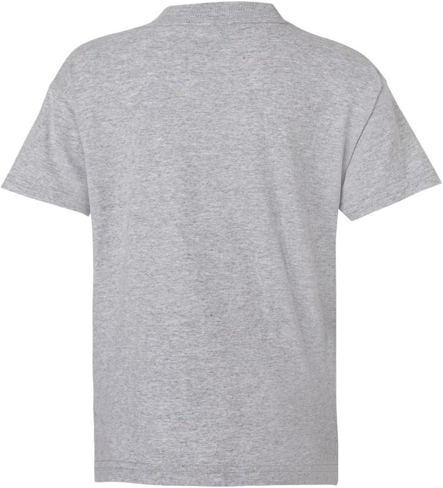 imageHanes Boys Essentials Short Sleeve Tshirt Value Pack 3 or 6PackLight Steel 6 Pack