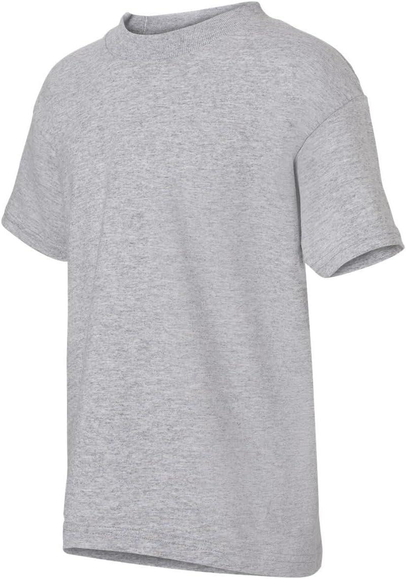 imageHanes Boys Essentials Short Sleeve Tshirt Value Pack 3 or 6PackLight Steel 6 Pack