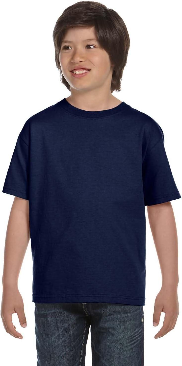 imageHanes Boys Essentials Short Sleeve Tshirt Value Pack 3 or 6PackNavy 6 Pack