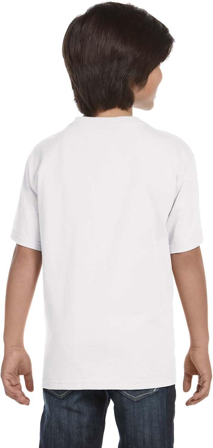imageHanes Boys Essentials Short Sleeve Tshirt Value Pack 3 or 6PackWhite 6 Pack