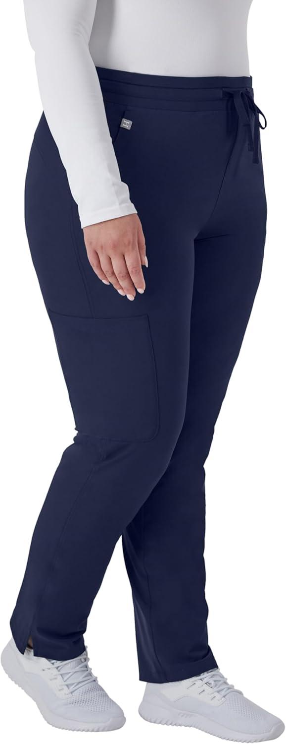 imageHanes Comfort Fit Pants MoistureWicking Healthcare Scrubs for Women 3 PocketsAthletic Navy