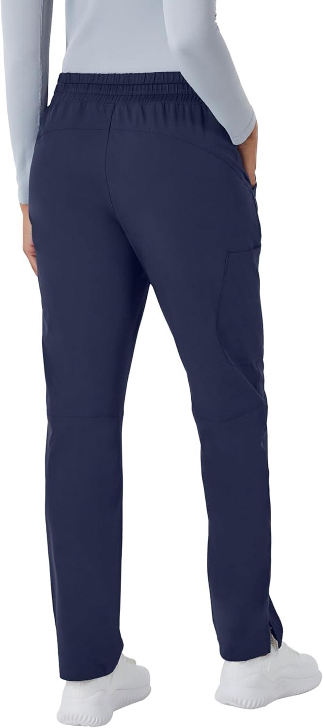 imageHanes Comfort Fit Pants MoistureWicking Healthcare Scrubs for Women 3 PocketsAthletic Navy