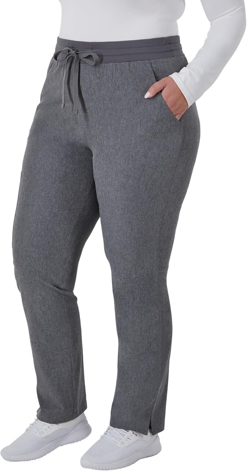 imageHanes Comfort Fit Pants MoistureWicking Healthcare Scrubs for Women 3 PocketsEbony Heather