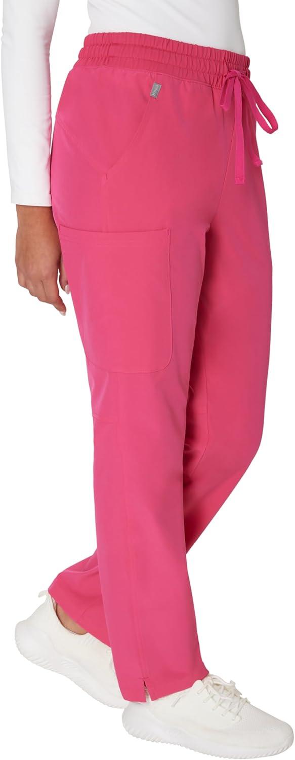 imageHanes Comfort Fit Pants MoistureWicking Healthcare Scrubs for Women 3 PocketsFuchsia Pink