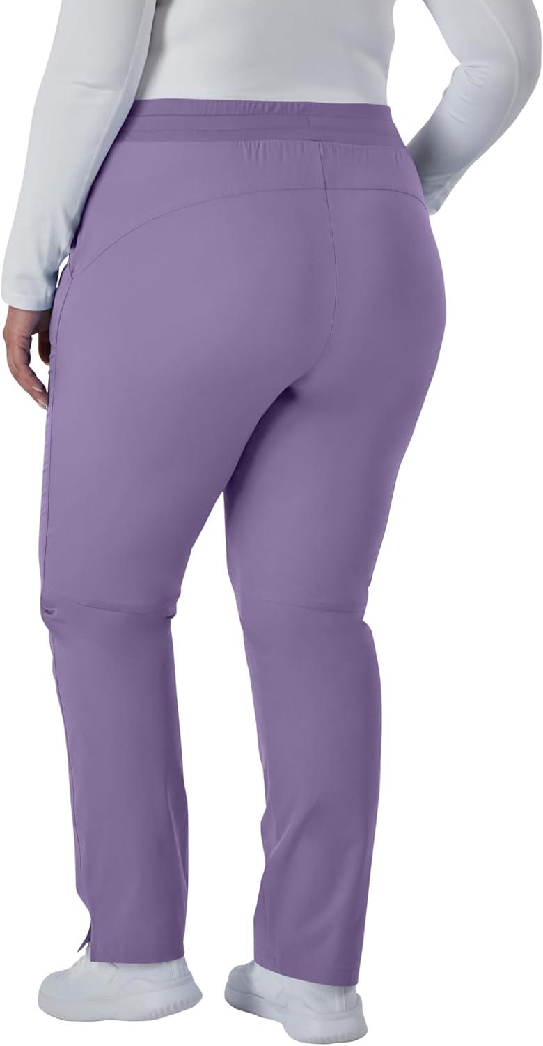 imageHanes Comfort Fit Pants MoistureWicking Healthcare Scrubs for Women 3 PocketsSoft Plum