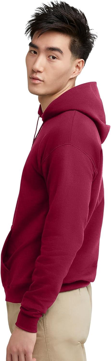 imageHanes EcoSmart Hoodie Midweight Fleece Pullover Hooded Sweatshirt for MenCardinal