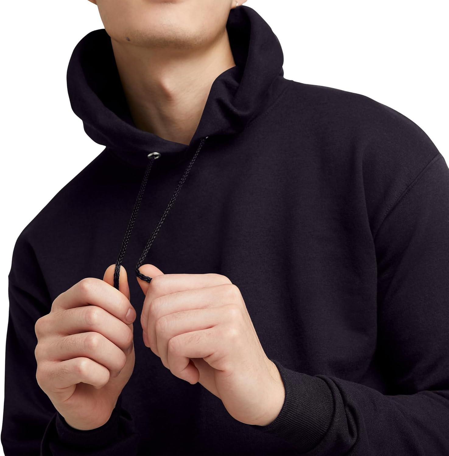 imageHanes EcoSmart Hoodie Midweight Fleece Pullover Hooded Sweatshirt for MenDark Eggplant