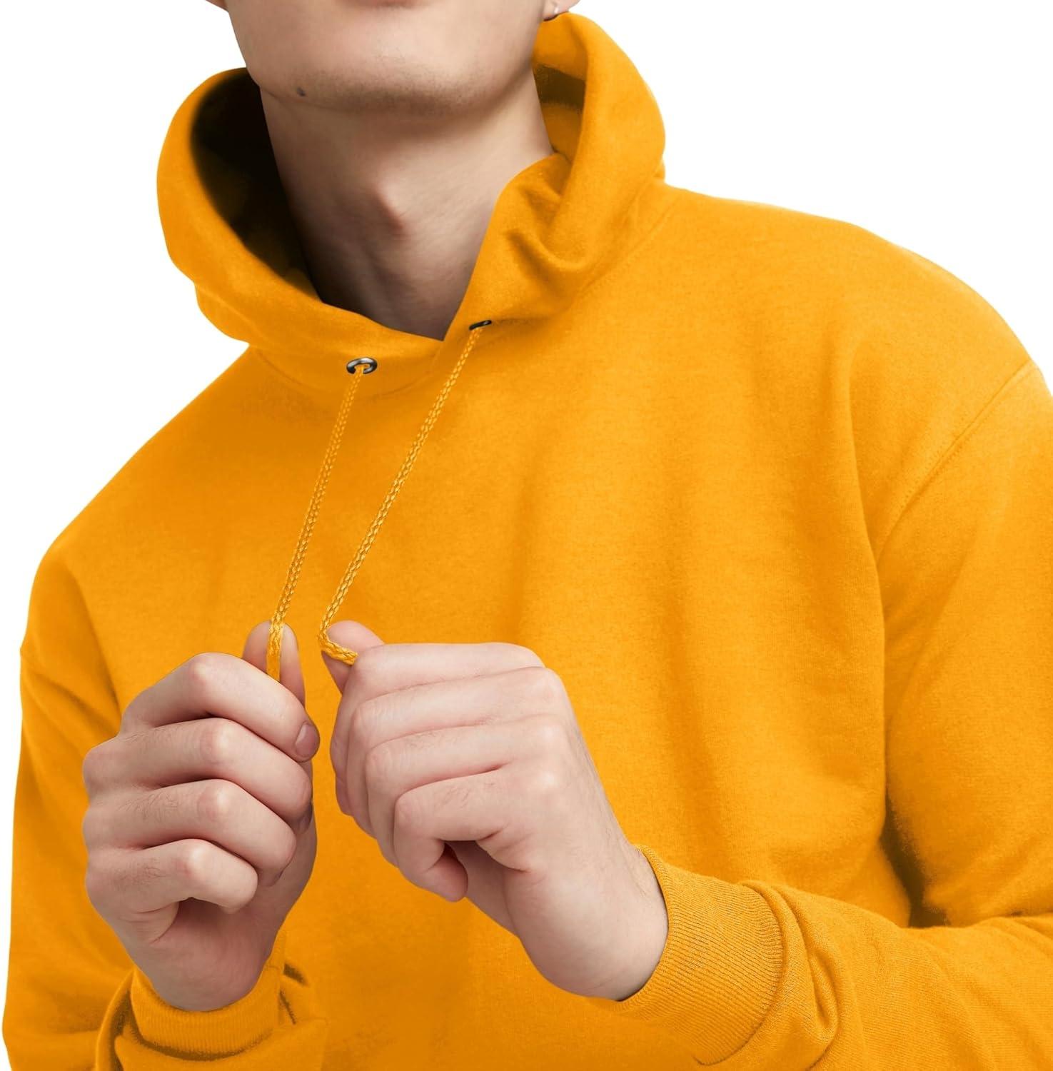 imageHanes EcoSmart Hoodie Midweight Fleece Pullover Hooded Sweatshirt for MenGold