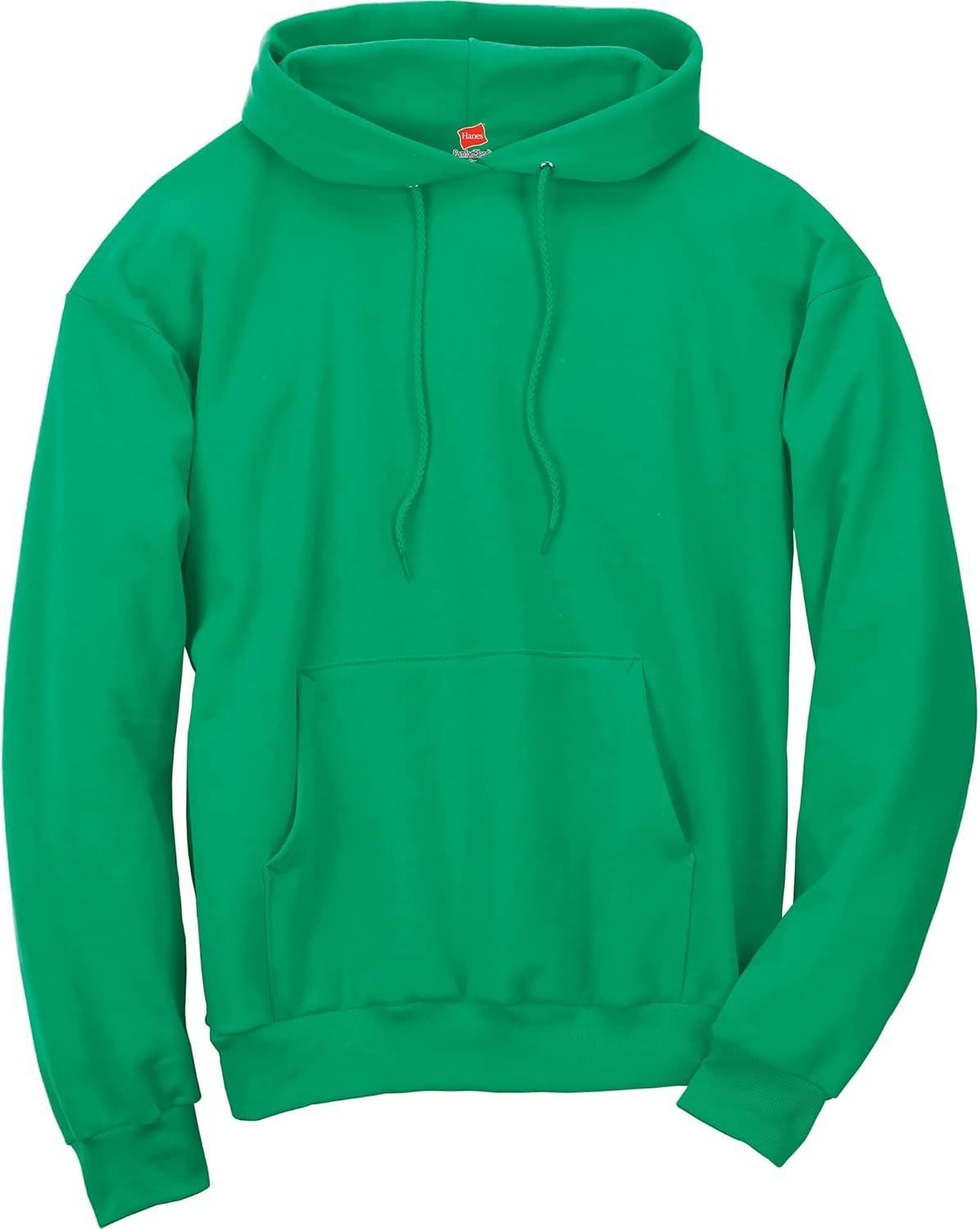imageHanes EcoSmart Hoodie Midweight Fleece Pullover Hooded Sweatshirt for MenKelly Green
