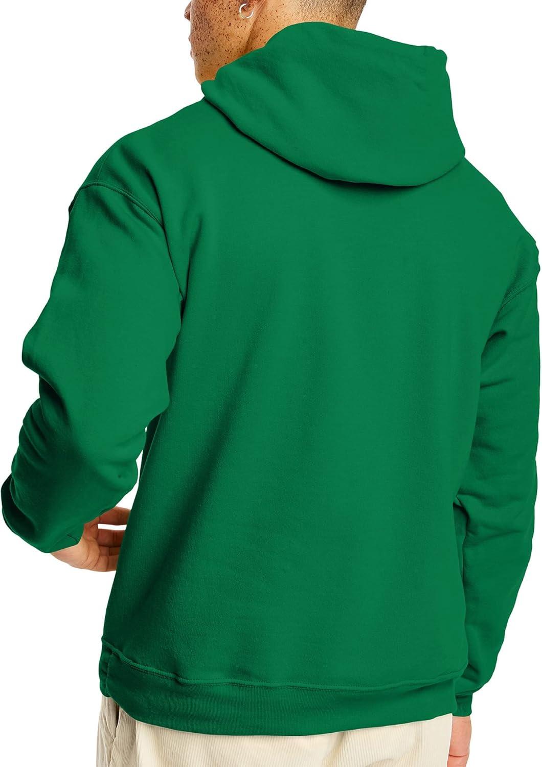 imageHanes EcoSmart Hoodie Midweight Fleece Pullover Hooded Sweatshirt for MenKelly Green