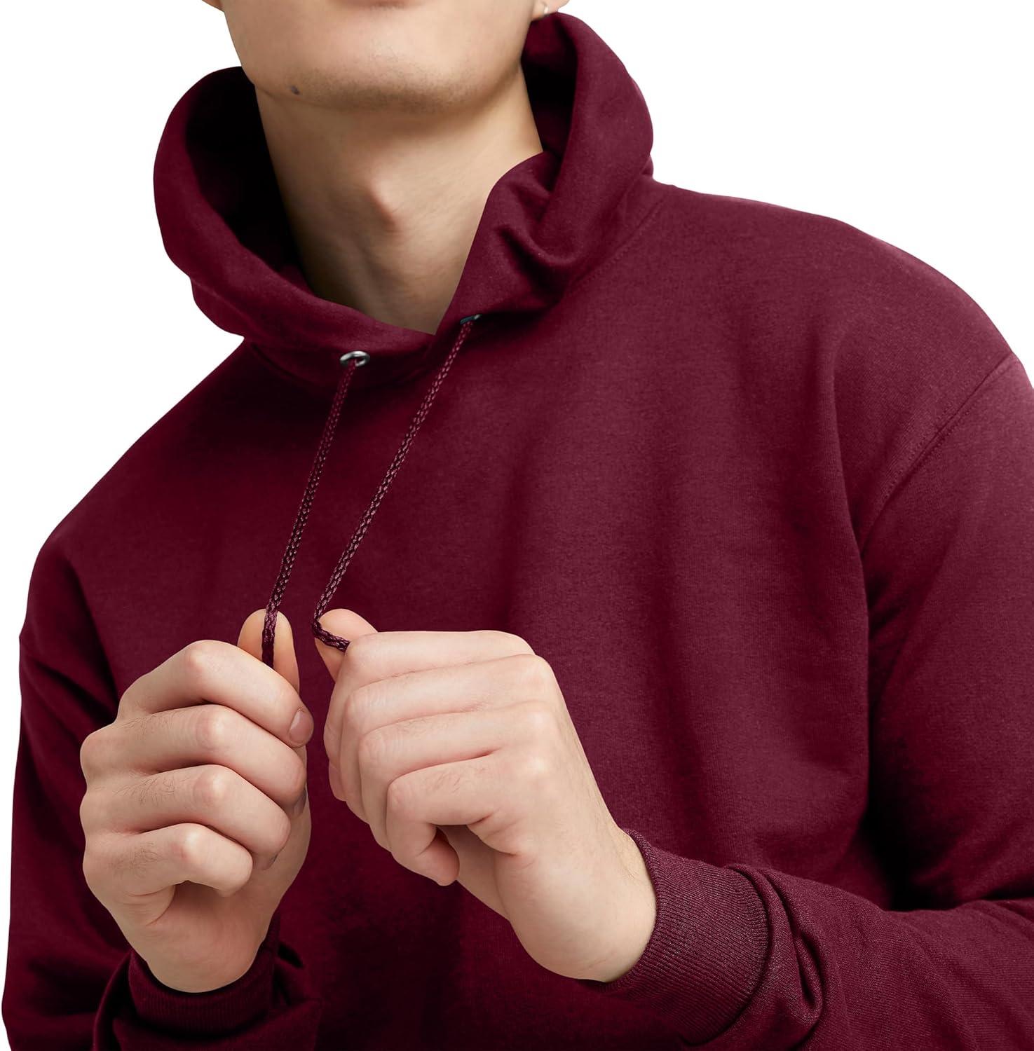 imageHanes EcoSmart Hoodie Midweight Fleece Pullover Hooded Sweatshirt for MenMaroon