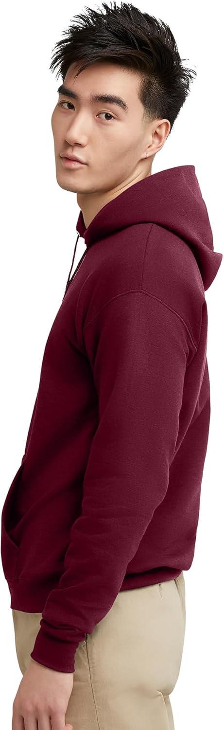 imageHanes EcoSmart Hoodie Midweight Fleece Pullover Hooded Sweatshirt for MenMaroon