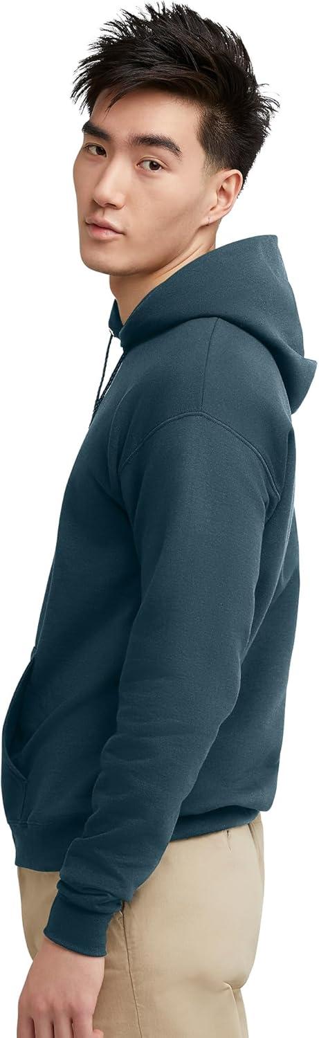 imageHanes EcoSmart Hoodie Midweight Fleece Pullover Hooded Sweatshirt for MenMetallic Teal