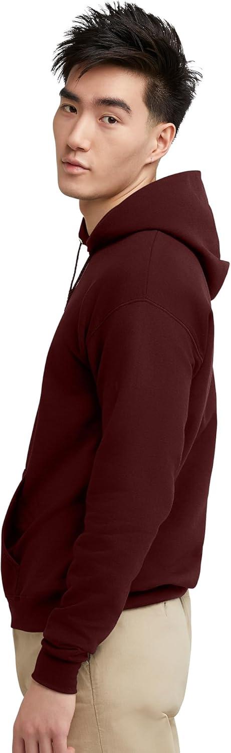 imageHanes EcoSmart Hoodie Midweight Fleece Pullover Hooded Sweatshirt for MenMulled Berry