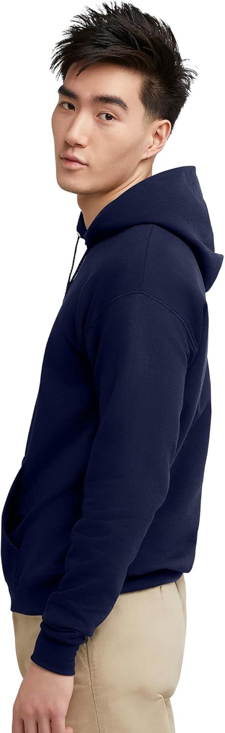 imageHanes EcoSmart Hoodie Midweight Fleece Pullover Hooded Sweatshirt for MenNavy