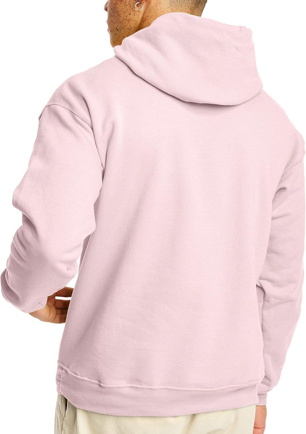 imageHanes EcoSmart Hoodie Midweight Fleece Pullover Hooded Sweatshirt for MenPale Pink