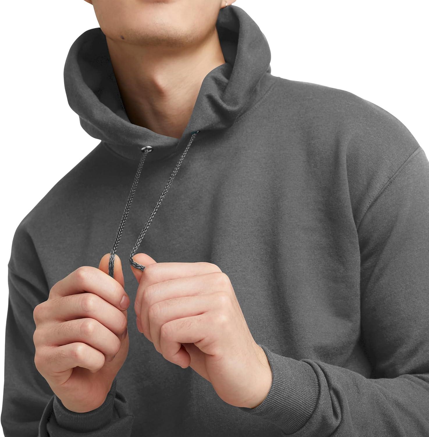imageHanes EcoSmart Hoodie Midweight Fleece Pullover Hooded Sweatshirt for MenSmoke Gray