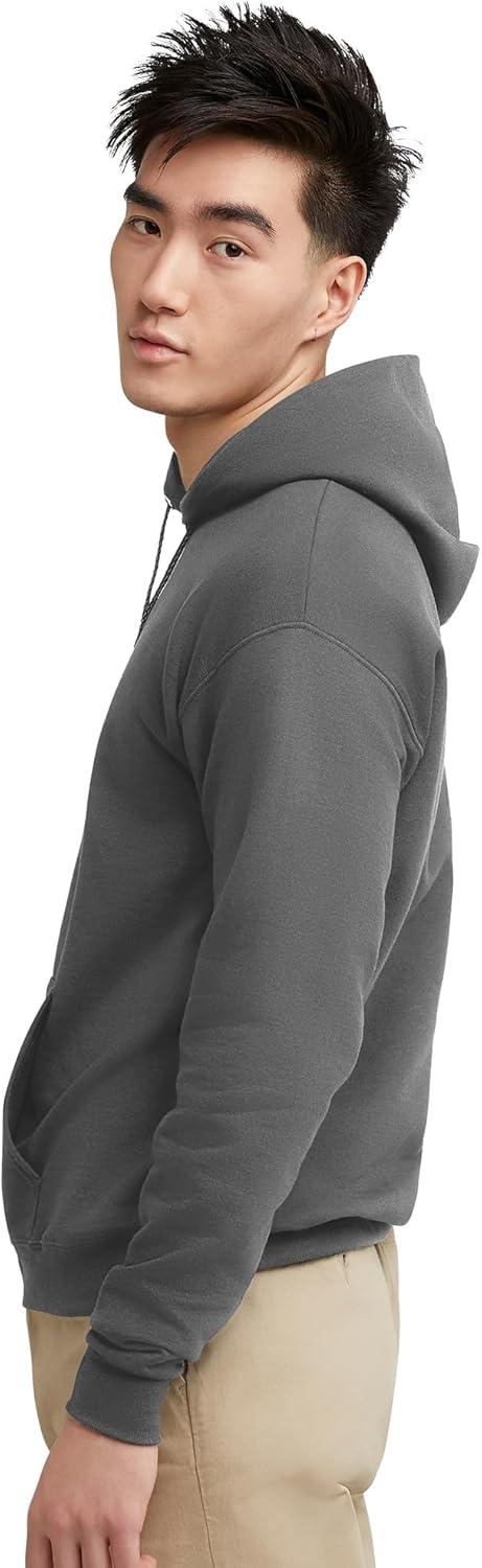 imageHanes EcoSmart Hoodie Midweight Fleece Pullover Hooded Sweatshirt for MenSmoke Gray