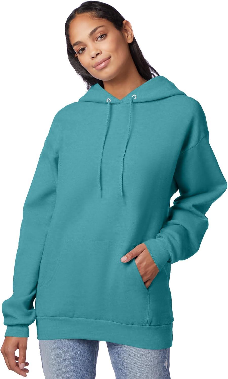 imageHanes EcoSmart Hoodie Midweight Fleece Pullover Hooded Sweatshirt for MenSpanish Moss