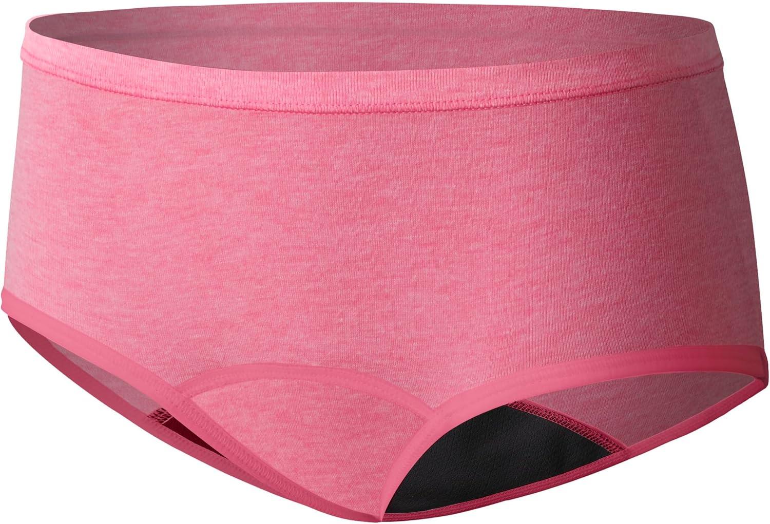 imageHanes Girls Comfort Period Boyshort ampamp Hipster Period Underwear Moderate Protection MultiPackBoyshort PinkBlueBlack 4 Pack