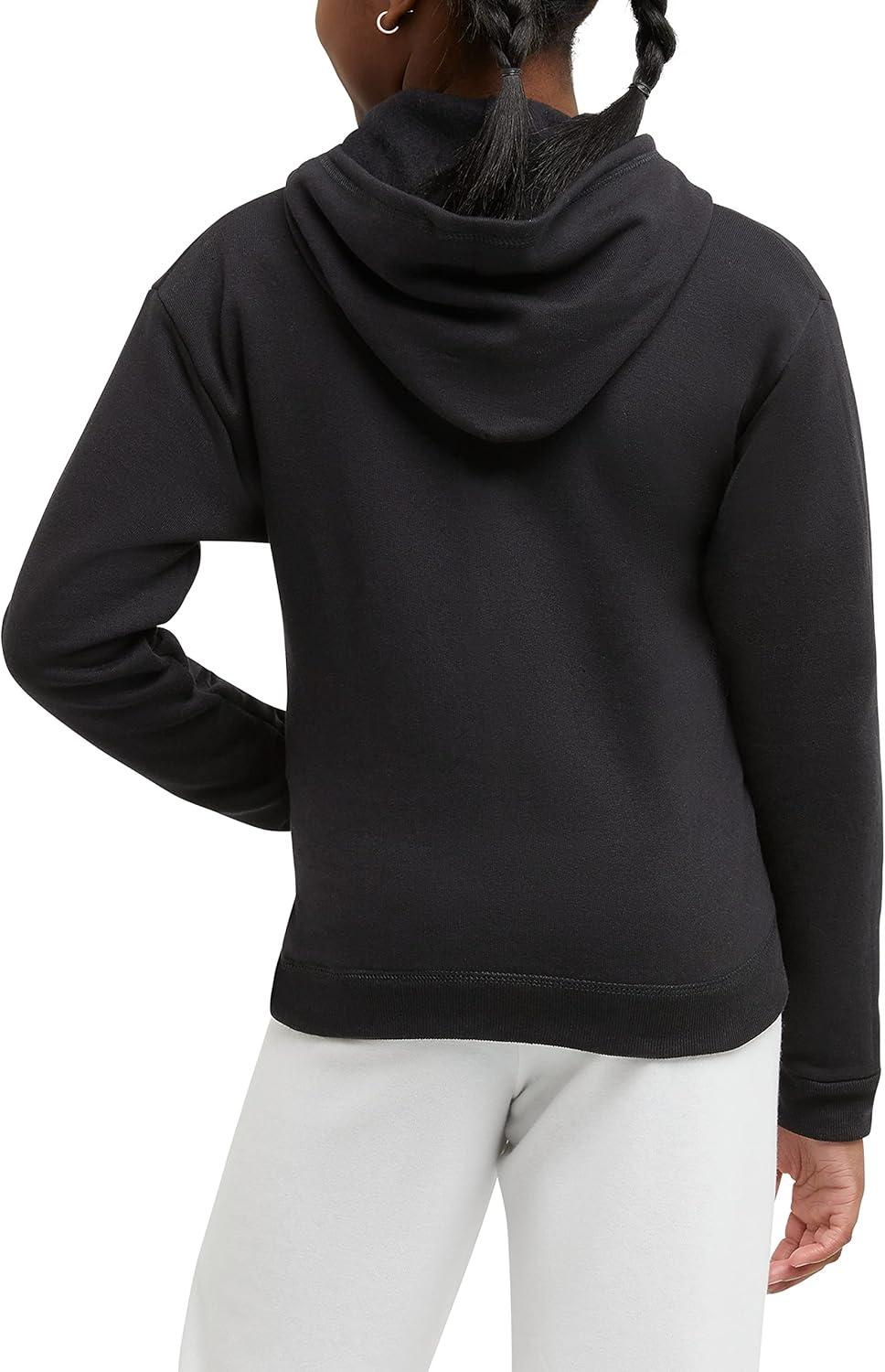 imageHanes Girls Comfortsoft Ecosmart FullZip HoodieBlack