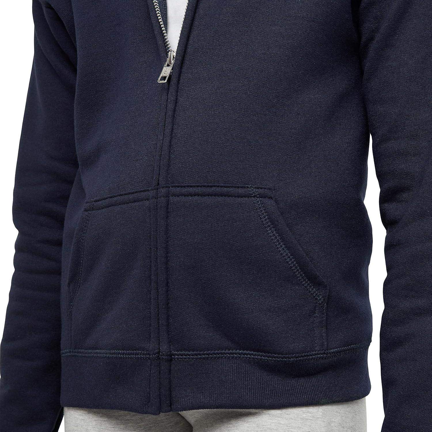 imageHanes Girls Comfortsoft Ecosmart FullZip HoodieNavy