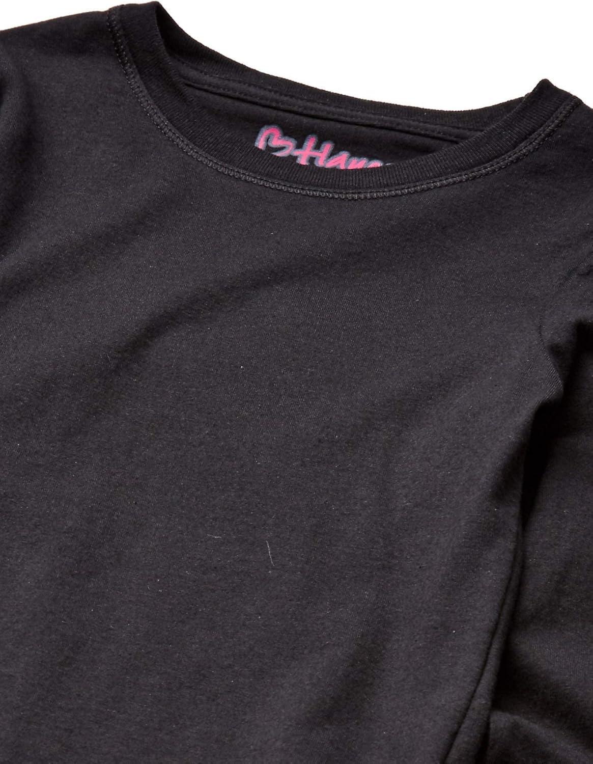 imageHanes Girls Comfortsoft Long Sleeve TeeBlack