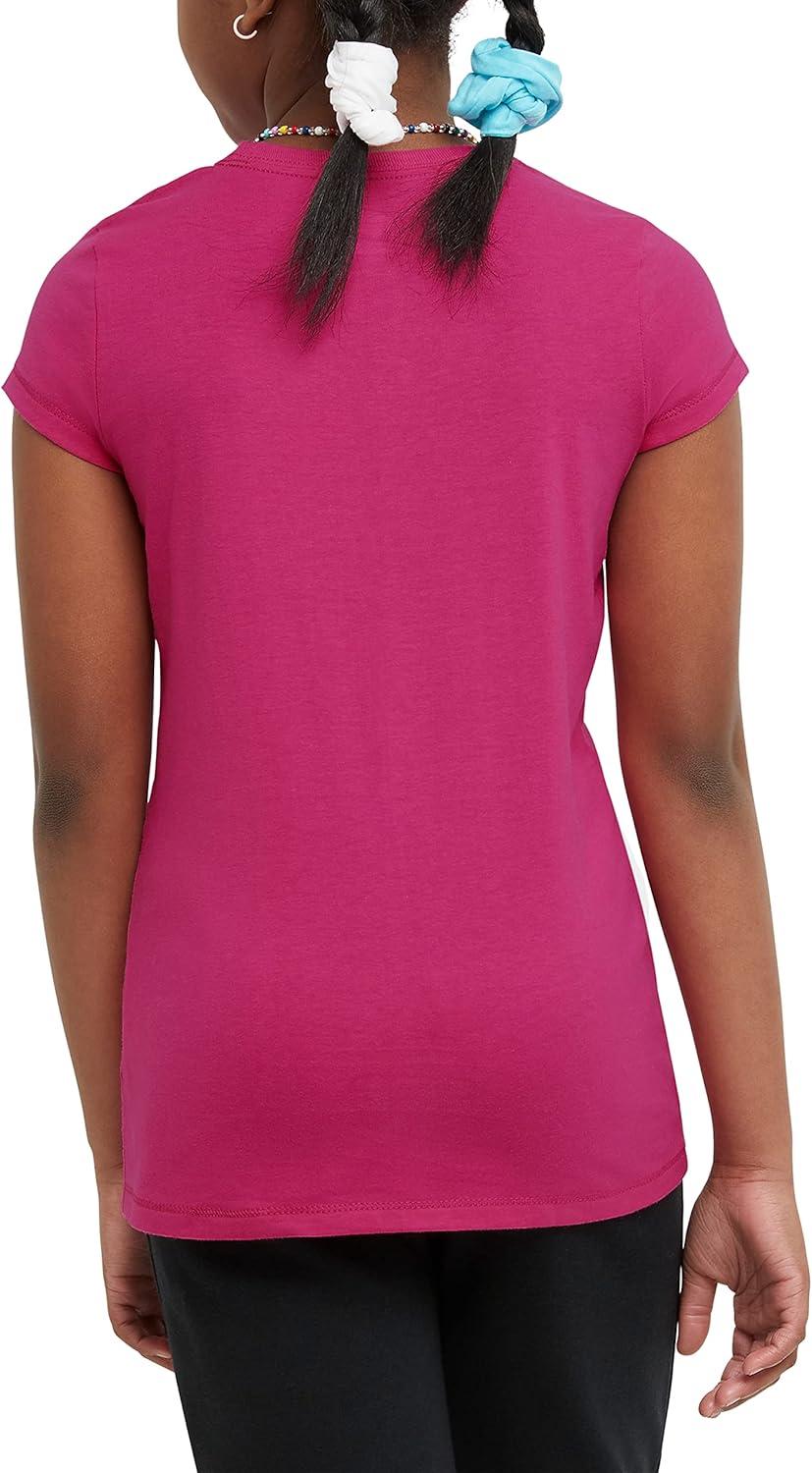 imageHanes Girls Jersey Cotton Tee Pack Of 2Amaranth