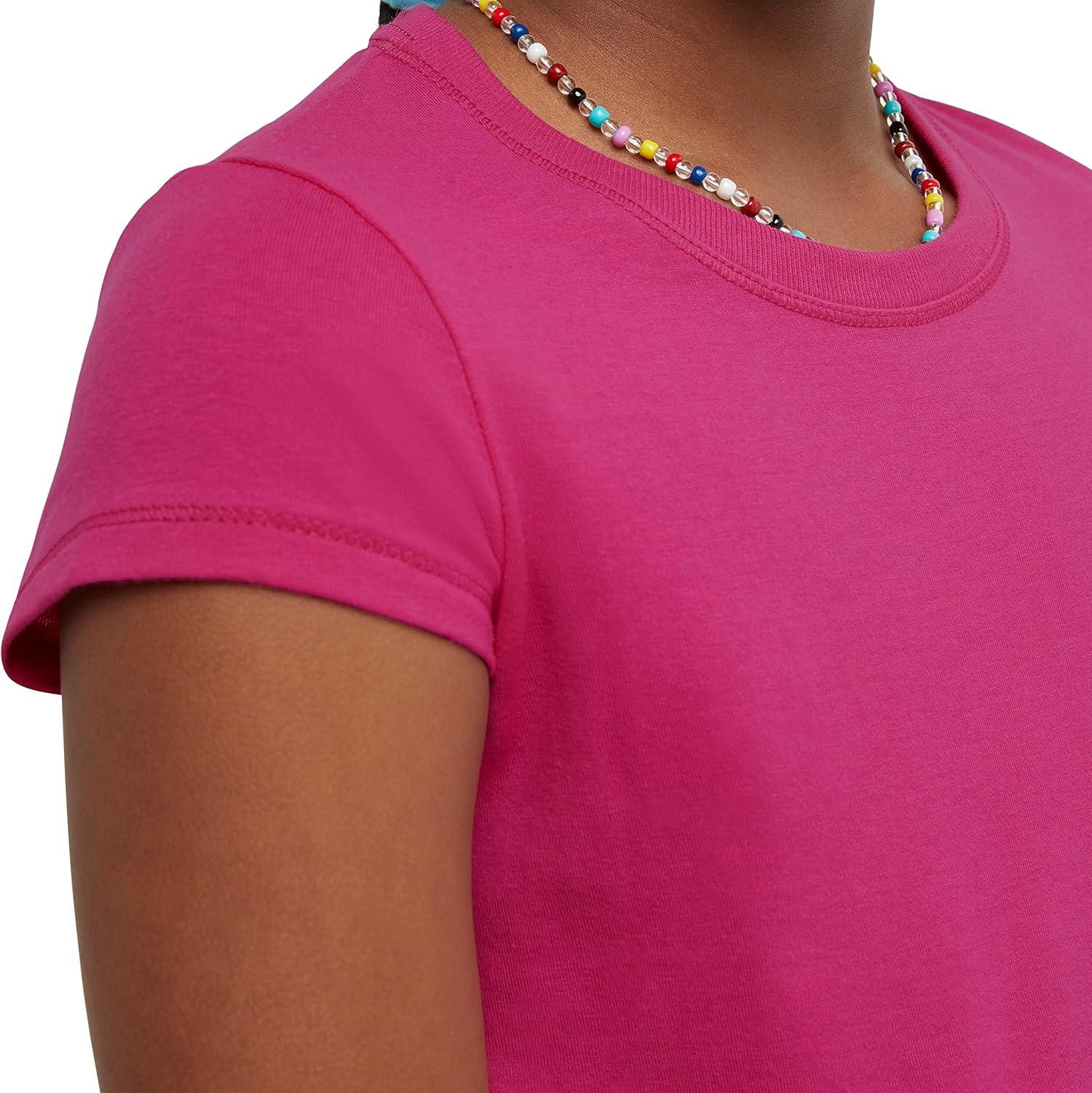 imageHanes Girls Jersey Cotton Tee Pack Of 2Amaranth