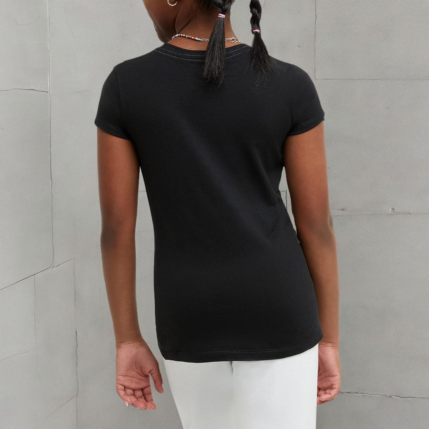 imageHanes Girls Jersey Cotton Tee Pack Of 2Ebony