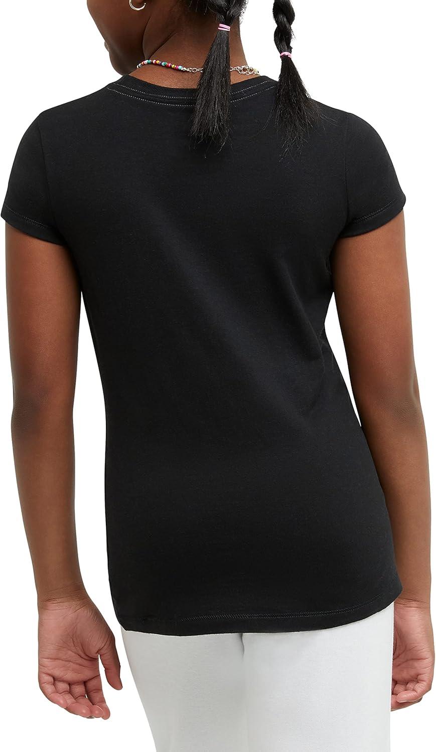 imageHanes Girls Jersey Cotton Tee Pack Of 2Ebony