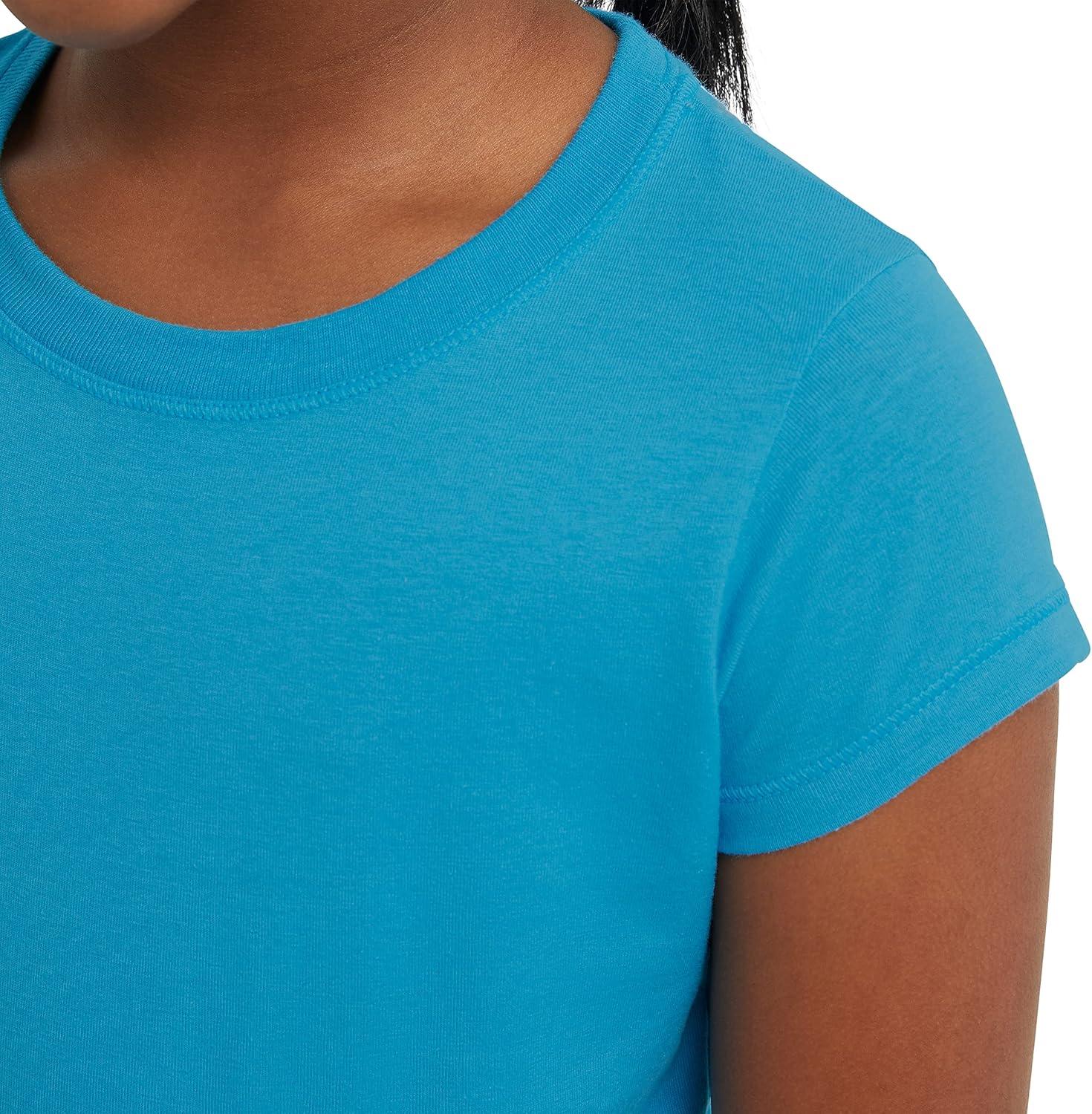 imageHanes Girls Jersey Cotton Tee Pack Of 2Process Blue