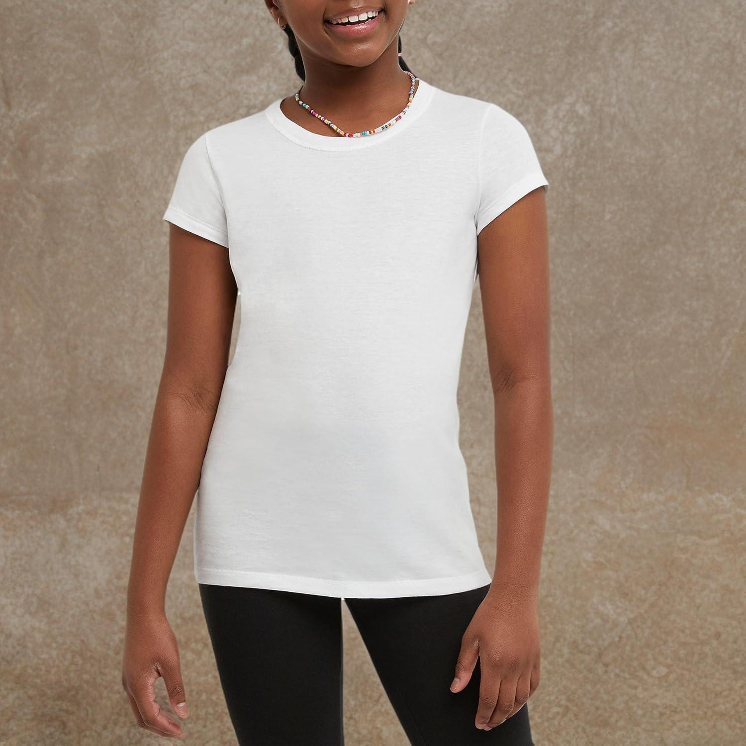 imageHanes Girls Jersey Cotton Tee Pack Of 2White