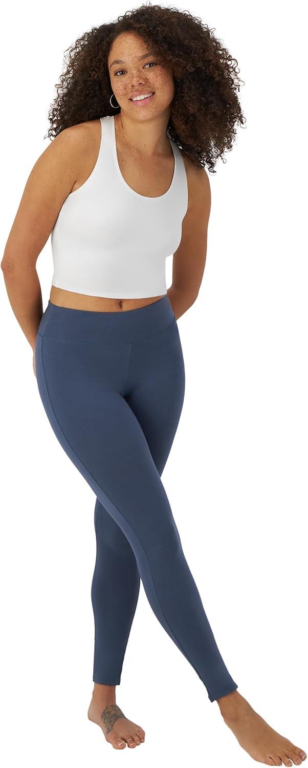 imageHanes Light Workout 3Pack StretchCotton Cropped Yoga Tank Tops for Women with Builtin BraWhiteWhiteWhite