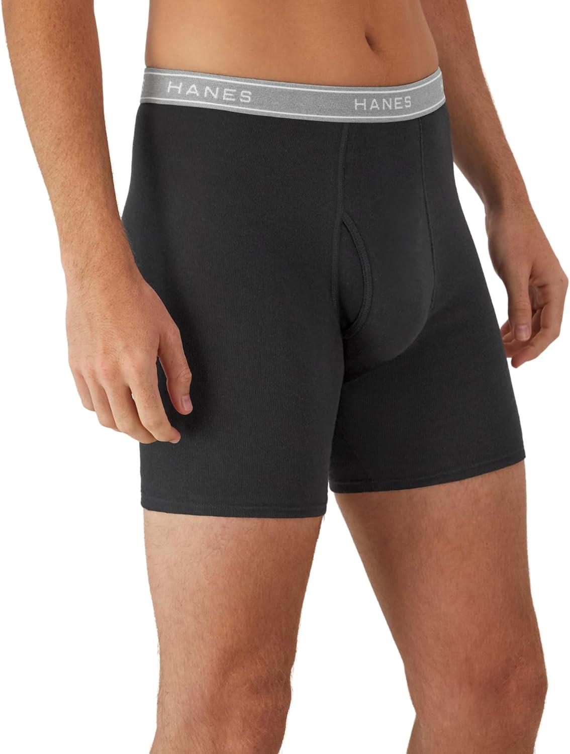 imageHanes Men Hanes Boxer Briefs Cool Dri MoistureWicking Underwear Cotton NoRideup for Men MultiPacks Available