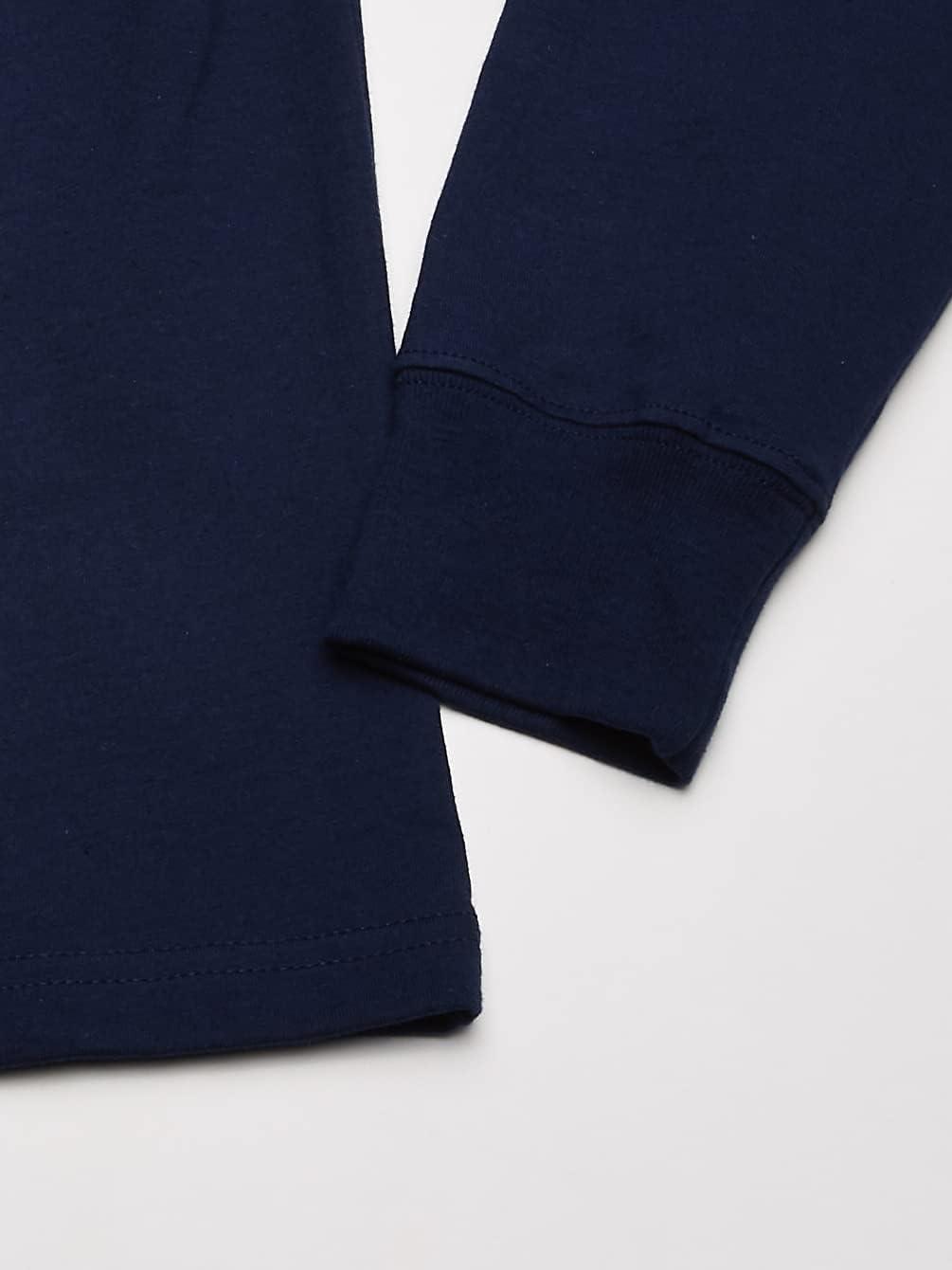 imageHanes Mens Beefy Long Sleeve Shirt 1 or 2 PackNavy 2 Pack