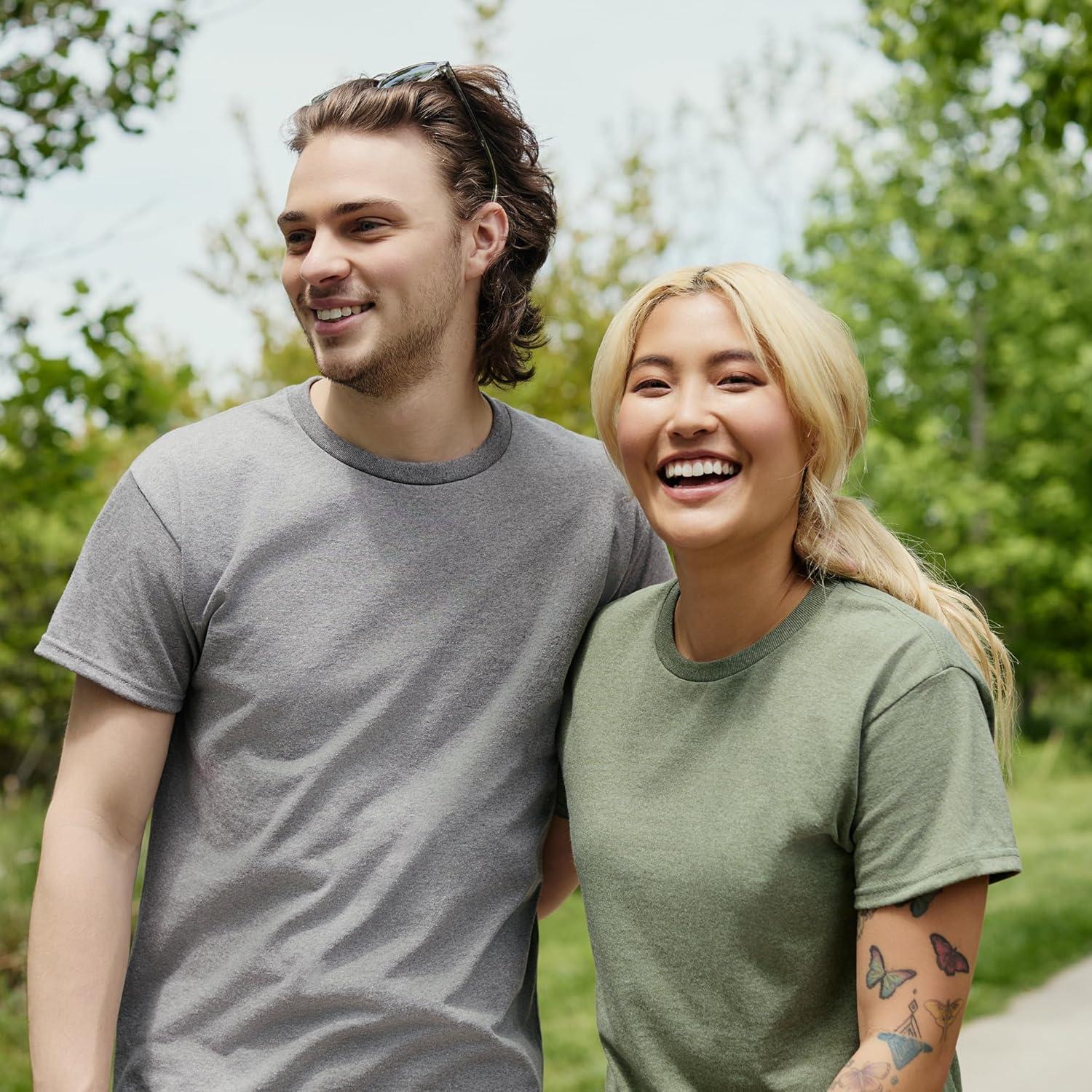 imageHanes Mens Beefyt TShirt Heavyweight Cotton Tee 1 Or 2 Pack Big ampamp TallLight Steel 1 Pack