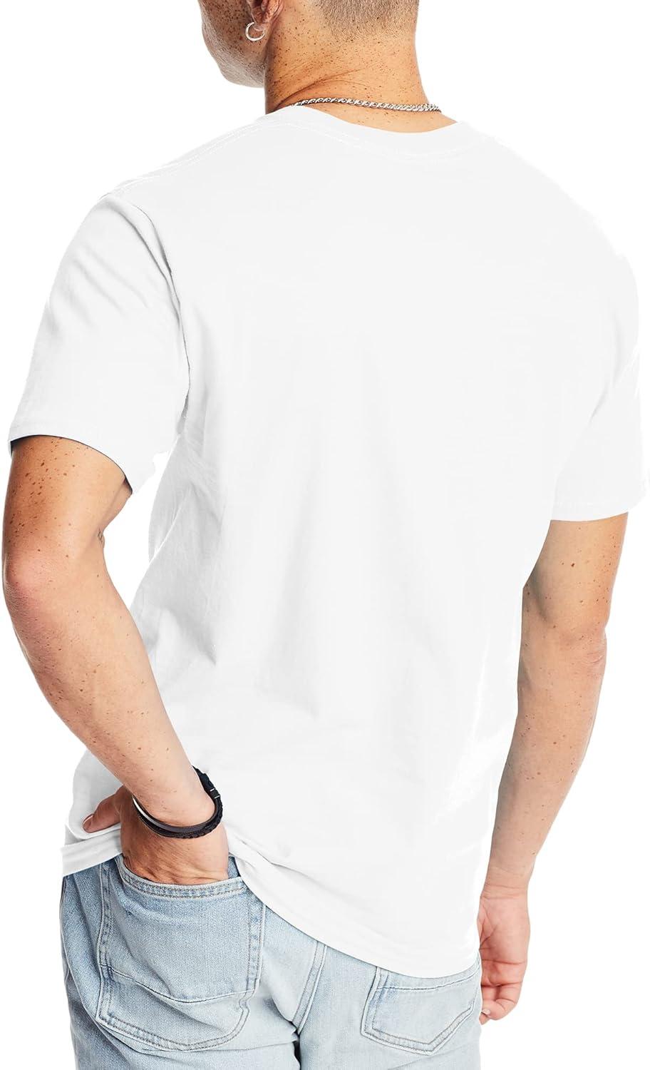 imageHanes Mens Beefyt TShirt Heavyweight Cotton Tee 1 Or 2 Pack Big ampamp TallWhite 1 Pack