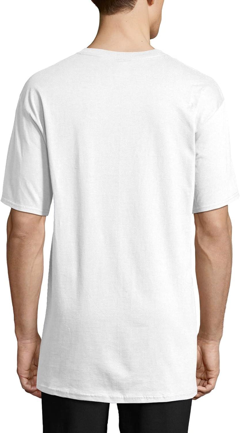 imageHanes Mens Beefyt TShirt Heavyweight Cotton Tee 1 Or 2 Pack Big ampamp TallWhite 2 Pack