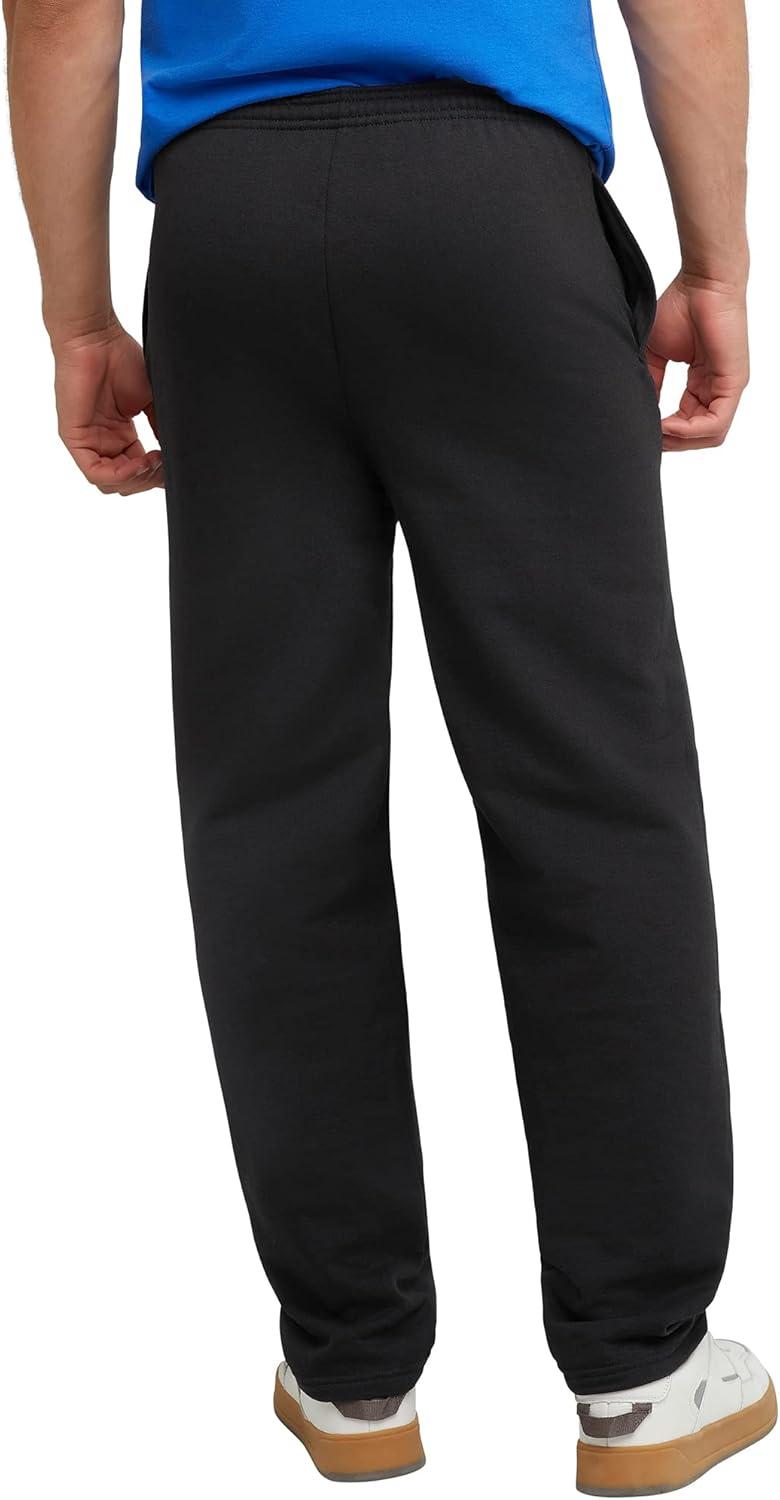 imageHanes Mens EcoSmart Best Sweatpants Athletic Lounge Pants with Cinched Cuffs 1 Or 2 PackBlack