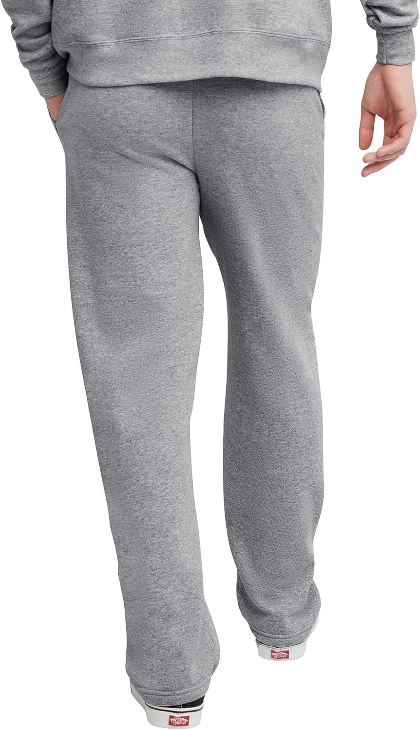 imageHanes Mens EcoSmart Best Sweatpants Athletic Lounge Pants with Cinched Cuffs 1 Or 2 PackLight Steel