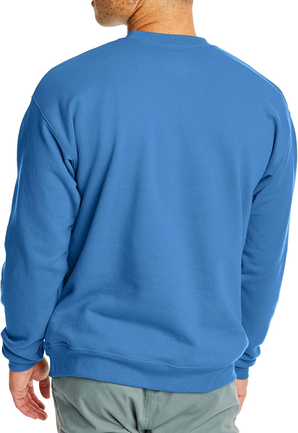 imageHanes Mens EcoSmart Sweatshirt 2 PackDenim Blue 1 Pack